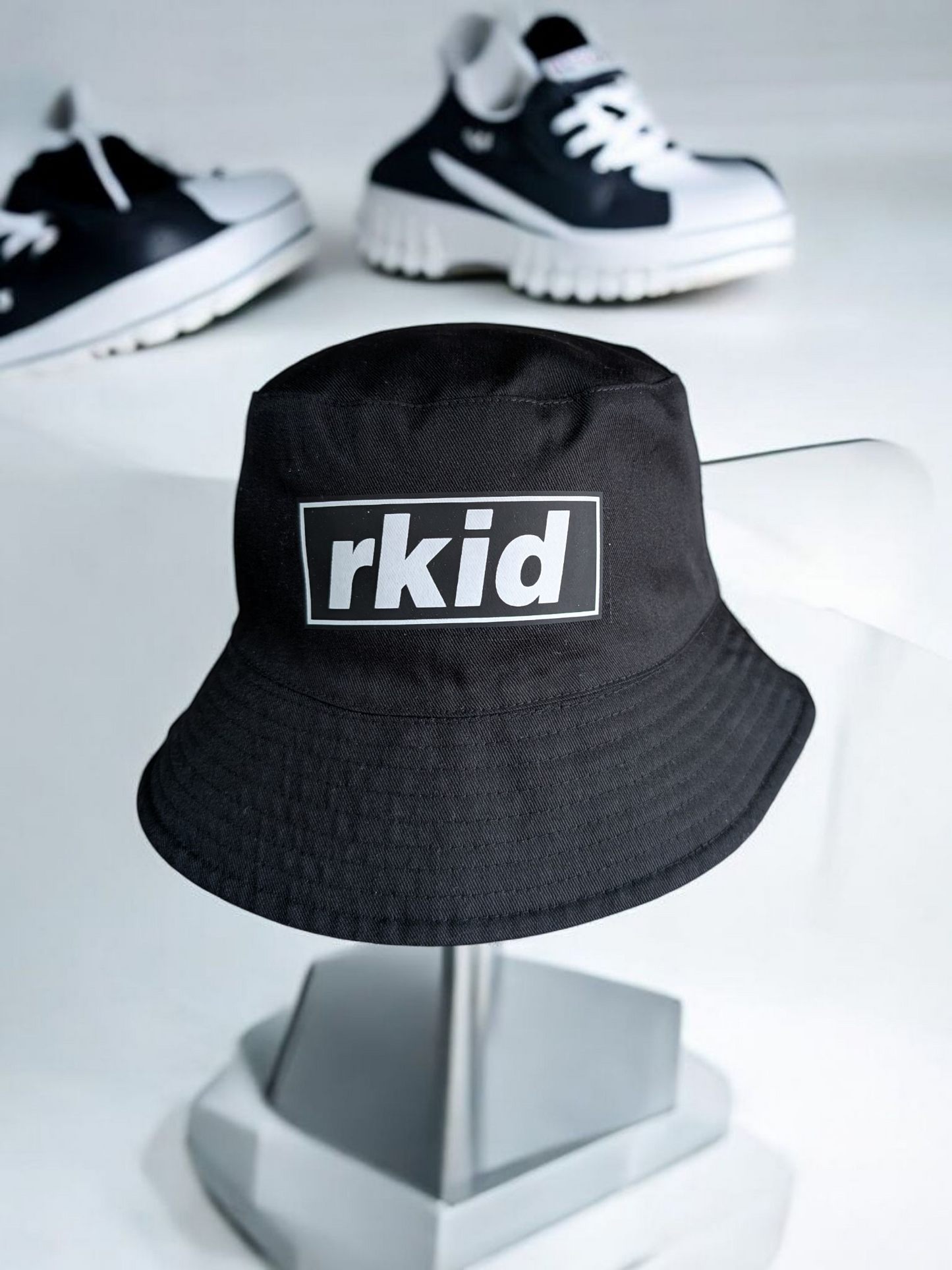 Black Oasis-Inspired rkid Bucket Hat โ Reunion Vibes, Streetwear Aesthetic