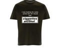 oasis inspired cigarettes and alcohol T-shirt