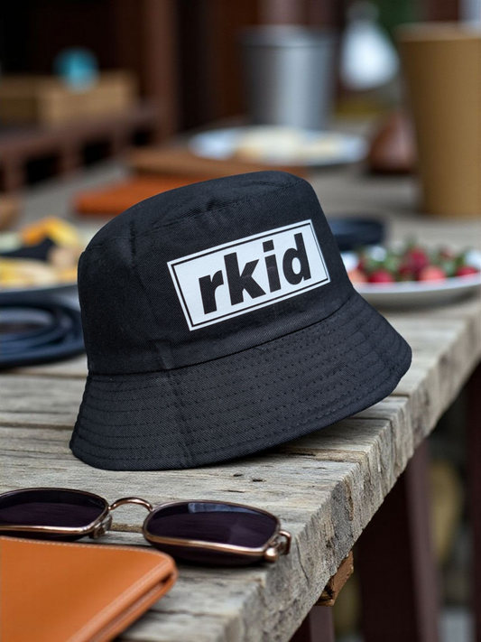 Black Oasis-Inspired rkid Bucket Hat – Reunion Vibes, Streetwear Aesthetic